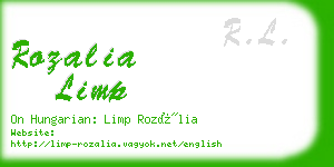 rozalia limp business card